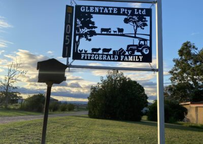 A directional sign indicating the route from Guerneville to Loma Linda.